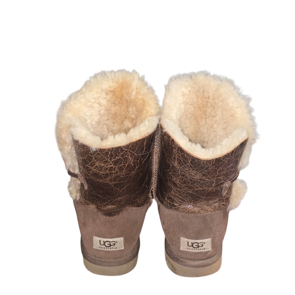 Ugg Bailey Button Krinkle Cream Shearling Lined B… - image 3